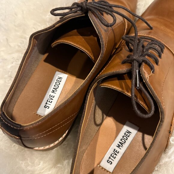 Steve Madden Dress shoes color: cognac Size 9.5 - Picture 2 of 5